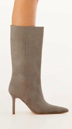 Nour Boots - Taupe Suede
