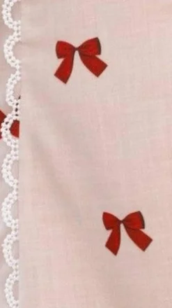 Nova Crop Top - Red Bow