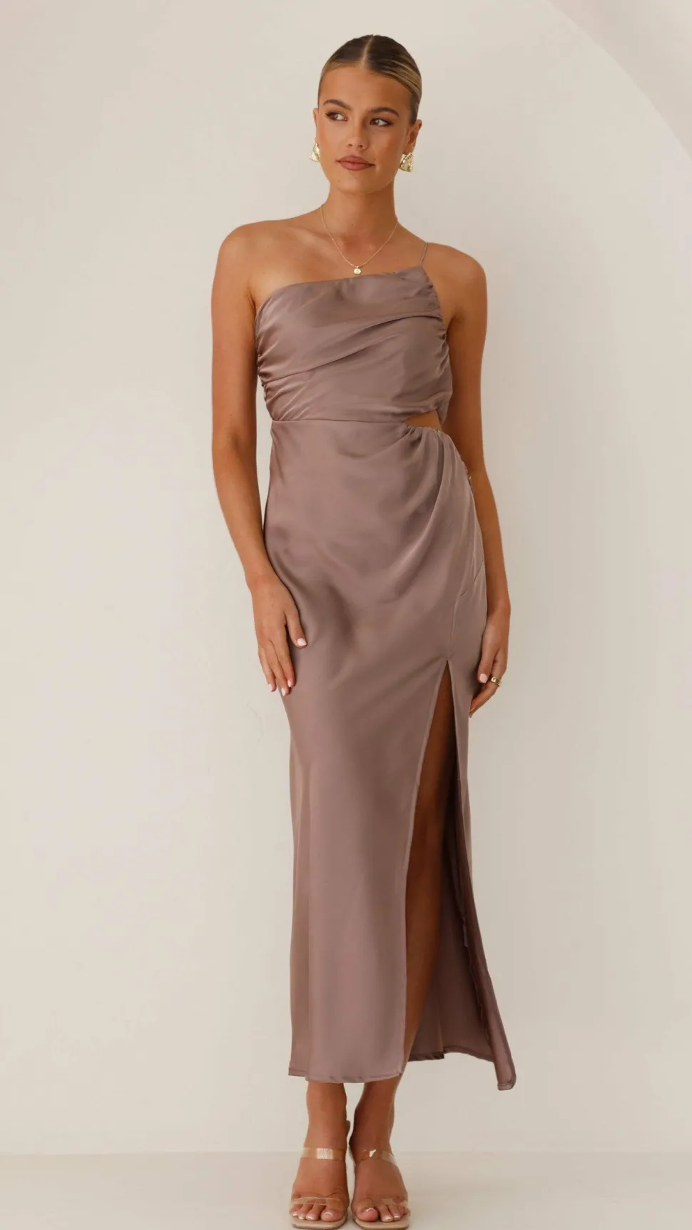 Nyla Maxi Dress - Mushroom