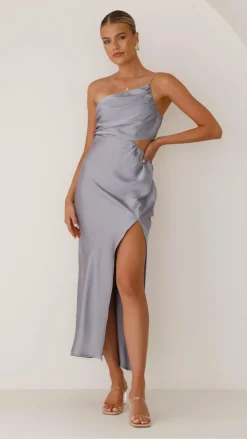 Nyla Maxi Dress - Steel Blue