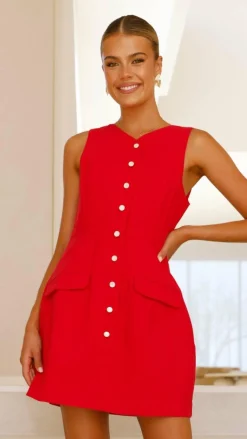 Nylah Mini Dress - Red