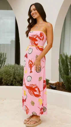 Oceania Maxi Dress - Shell Lover Print