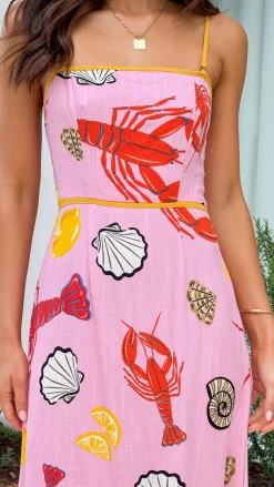 Oceania Maxi Dress - Shell Lover Print