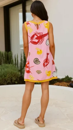 Oceania Mini Dress - Shell Lover Print