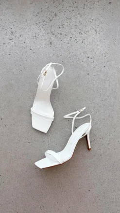 Octans Heel - White Patent