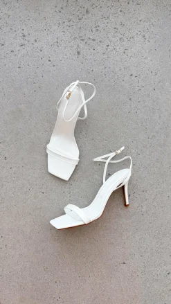 Octans Heel - White Patent