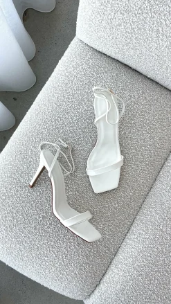 Octans Heel - White Patent