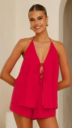 Octavia Shorts - Red