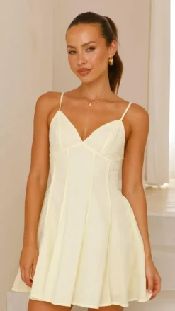 Okena Mini Dress - Yellow