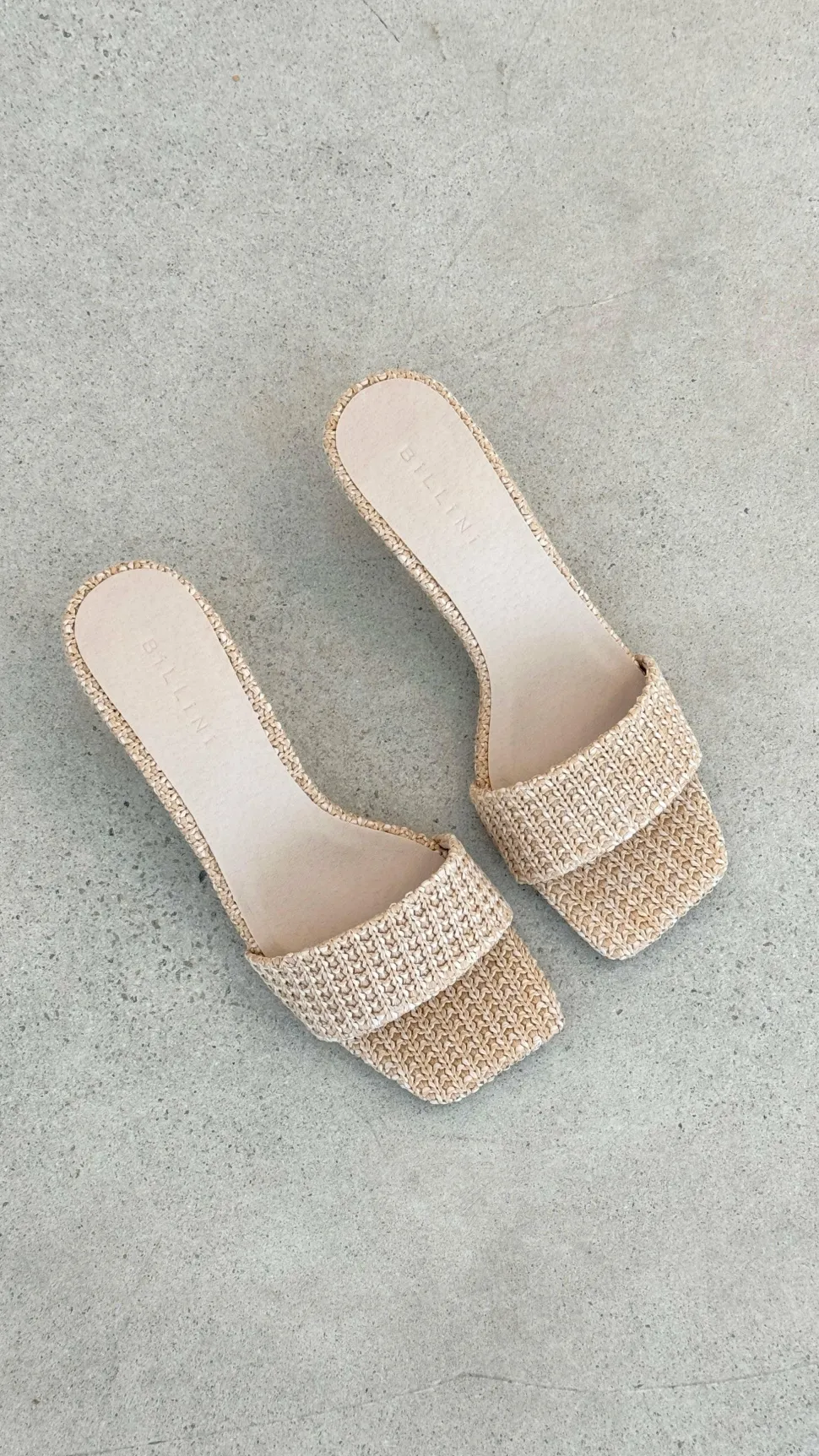 Olga Heel - Natural Raffia