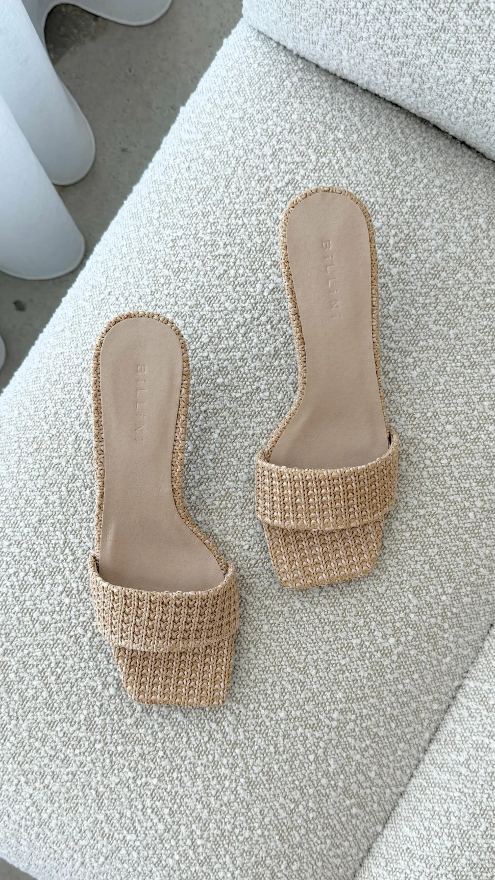 Olga Heel - Natural Raffia