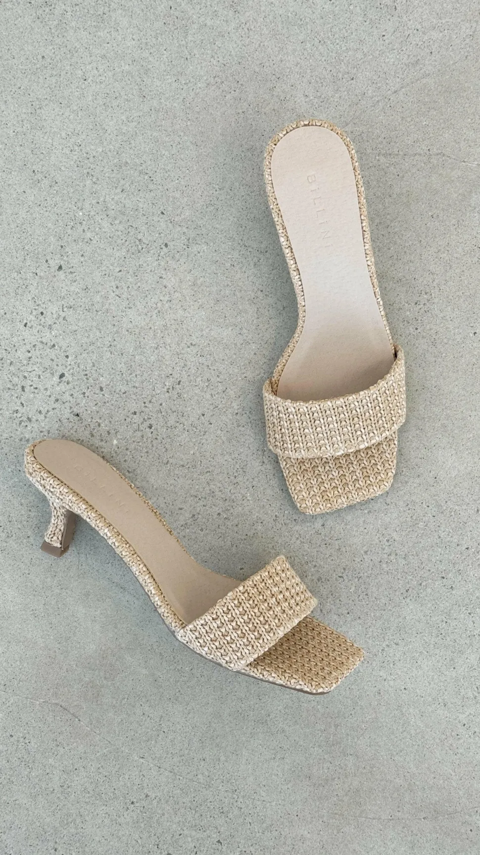 Olga Heel - Natural Raffia