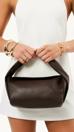 Olive Handle Bag - Chocolate