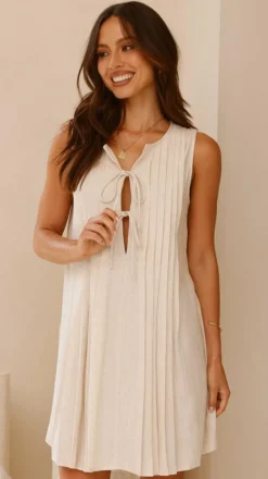 Olivio Mini Dress - Oat