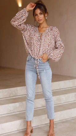 Orane Top - Brown Spot