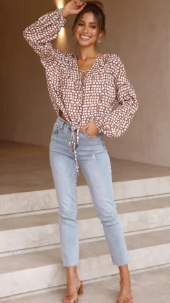 Orane Top - Brown Spot