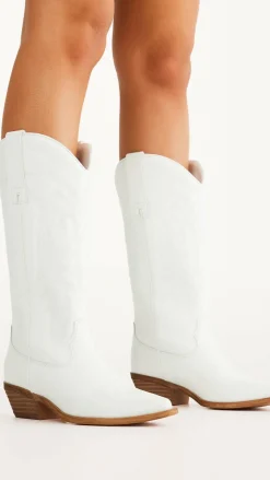 Ottilie Boots - White