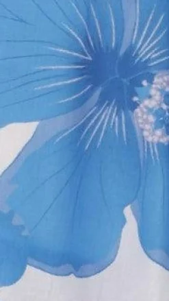 Page Maxi Dress - White / Blue Floral