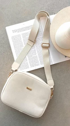 Paloma Suede Camera Bag - Cream