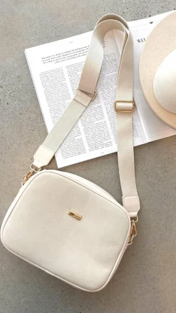 Paloma Suede Camera Bag - Cream