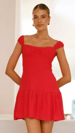 Pascah Mini Dress - Red