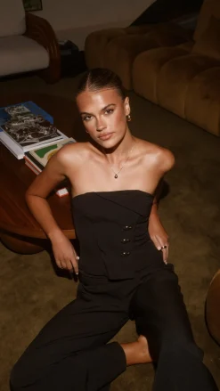 Payton Strapless Top - Black