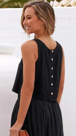 Persephone Crop Top - Black