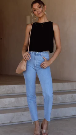 Persephone Crop Top - Black