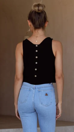 Persephone Crop Top - Black