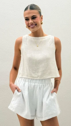 Persephone Crop Top - Natural