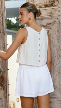 Persephone Crop Top - Natural