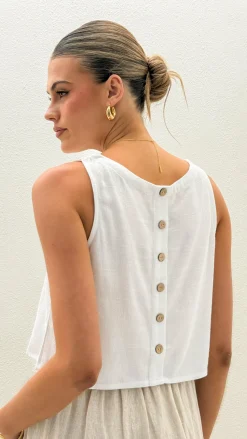 Persephone Crop Top - White