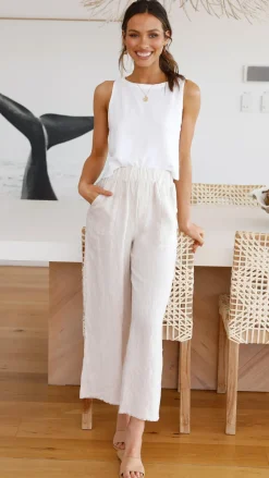 Persephone Crop Top - White