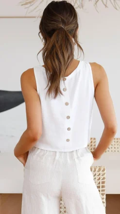 Persephone Crop Top - White