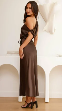 Prudence Maxi Dress - Brown