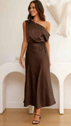 Prudence Maxi Dress - Brown