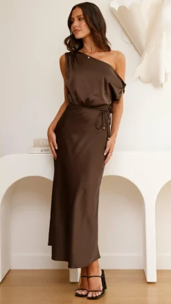 Prudence Maxi Dress - Brown