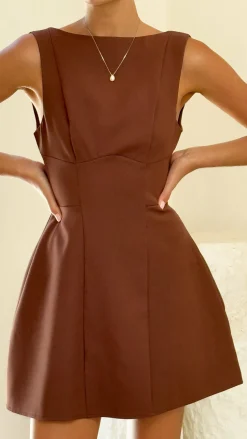 Rafiki Mini Dress - Chocolate