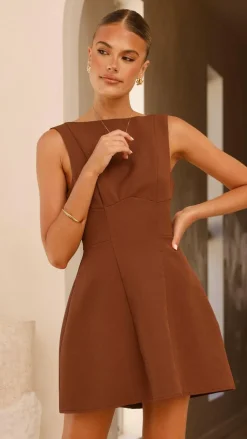 Rafiki Mini Dress - Chocolate