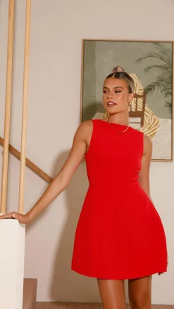 Rafiki Mini Dress - Red