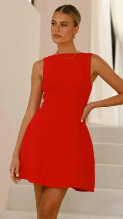 Rafiki Mini Dress - Red