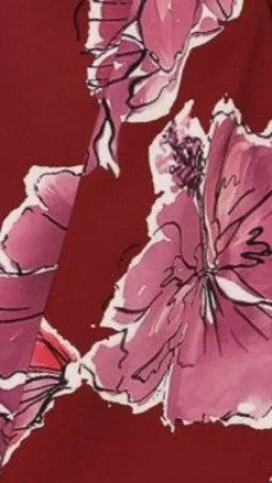 Rafiki Mini Dress - Wine/Pink Floral