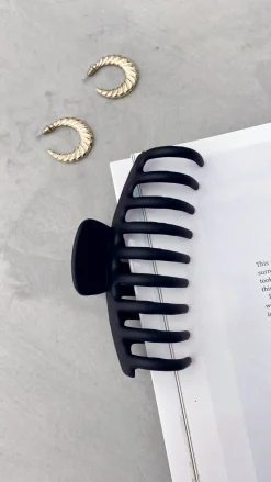 Regina Matte Claw Clip - Black