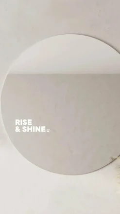 Rise & Shine - Affirmation Mirror Sticker