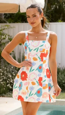 Robin Mini Dress - Posey Print