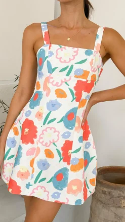 Robin Mini Dress - Posey Print