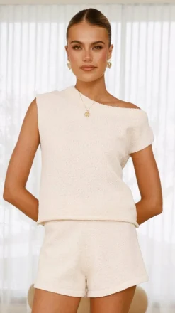 Robin Off Shoulder Top - Cream