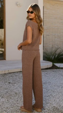 Robin Off Shoulder Top - Chocolate