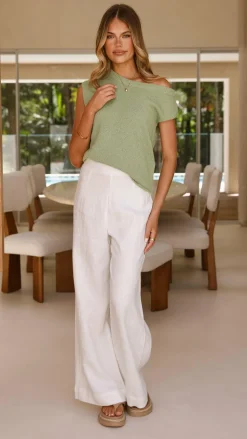 Robin Off Shoulder Top - Olive