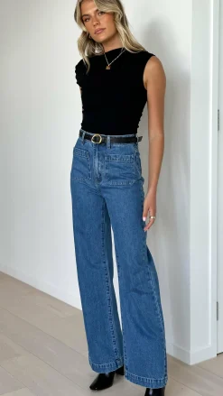 Rollas Sailor Jean Long - Ashley Blue